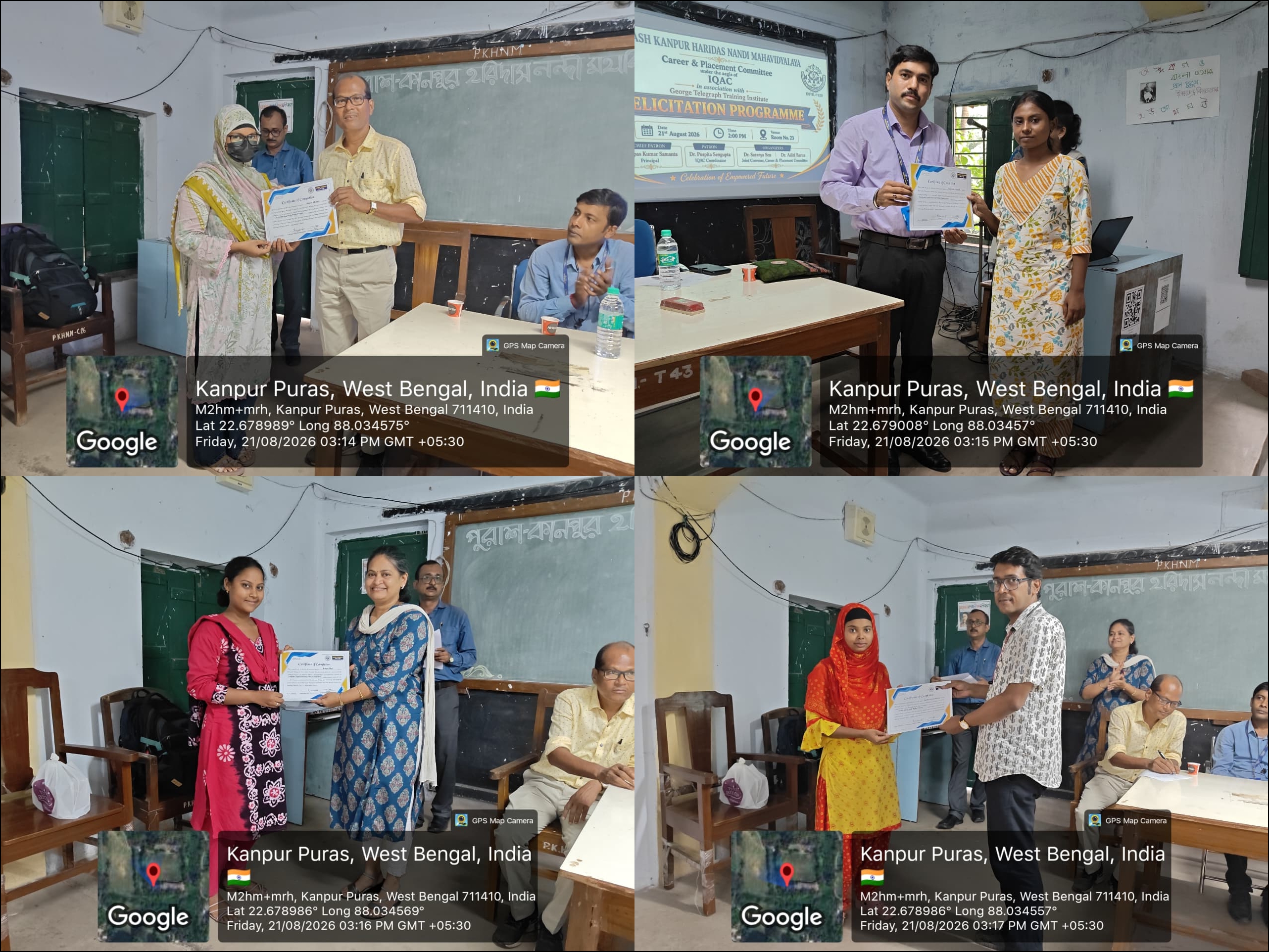 Distribution of George Telegraph Add-on Course Certificates